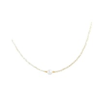 Collier Kirin vintage tendance en cuivre avec perles imitation, plaqué or 14 pouces avec chaîne d'extension de 1 pouce pour soirée