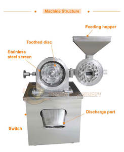 Machines de traitement des grains de broyeur d'aliments secs électrique multifonctionnel commercial avancé Machine de pulvérisateur d'herbes d'épices séchées - Product Image 3