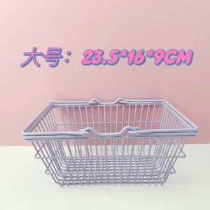 ตะกร้าเก็บของโลหะขนาดเล็กสำหรับ Shopify Dropshipping ตะกร้าใส่เครื่องสำอางน่ารัก ใช้จัดระเบียบและโชว์สินค้าบนโต๊ะ - Product Image 6