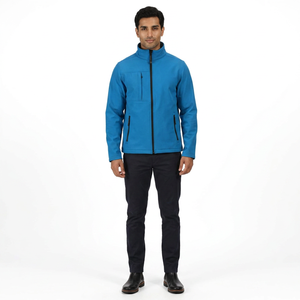 Chaqueta Softshell Ligera Impermeable para Hombre con Capucha, Abrigo Cortavientos para Invierno con Decoración Estampada - Product Image 1