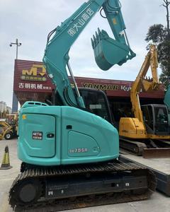 รถขุดตีนตะขาบ Kobelco SK75SR มือสอง, แบบสวิงหางสั้น, เครื่องยนต์ Isuzu, รถขุดขนาดกะทัดรัด 7 ตัน สำหรับงานก่อสร้างในเมือง - Product Image 3