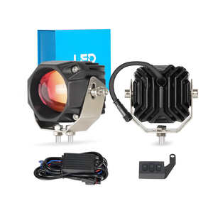 Phare de moto LED avec moteur Angel Eye Lumière auxiliaire 20W Super Bright Spotlight Fog Light Bicycle Lamp Accessories - Product Image 6