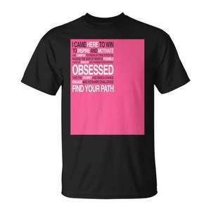Trouvez votre chemin T-shirt premium motivant noir et rose avec design graphique - Product Image 1
