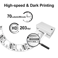 Imprimante d'étiquettes thermiques portable sans encre Marklife D100 203dpi, mini-machine d'impression d'étiquettes sans fil en stock