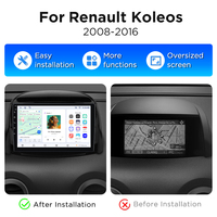 Radio Mobil Junsun Android Bluetooth Layar Sentuh GPS Navigasi Multimedia untuk Renault Koleos 2008-2016