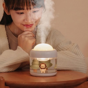 Lámpara portátil de proyección de cielo, Humidificador de aire inalámbrico, baterí<span class=keywords><strong>a</strong></span> de 2000mAh, recargable por USB, proyector de escritorio, Humidificador de Aroma - Product Image 5