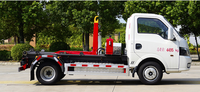 Camion de transfert de déchets à grue élévatrice électrique Dongfeng, type compacteur, transmission manuelle 4x2, norme d'émission Euro 3