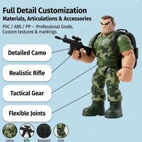Figurines d'action militaires personnalisées OEM ODM, style anime, modèle en vinyle pour collection de bureau, loisirs, souvenir promotionnel