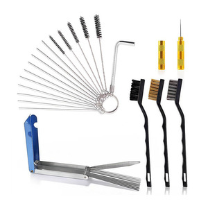 Air <b>Spray</b> Gun Cleaning Tool <b>Set</b> 31Pcs Metal Brush Kit For Airbrush Maintenance And Nozzle Cleaning - Product Image 2