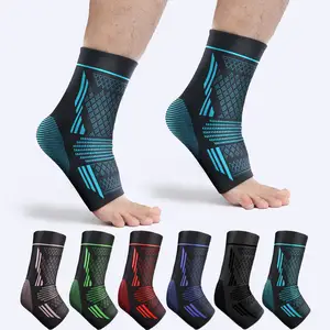 Suporte de tornozelo com novo design, manga confortável de proteção para tornozelo, cinta de suporte respirável personalizada