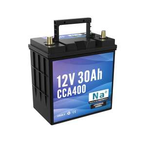 Batterie de démarrage/arrêt au sodium-ion 12V 30Ah pour voiture, fabrication OEM ODM -40°C ℃   Démarreur à haute performance CCA - Product Image 1