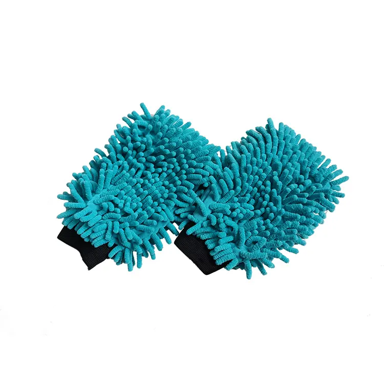 Double Sided Chenille Microfiber Car Cleaning Scratch-Free Wash Mitt Colorful Car wash Duster