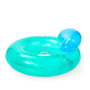 Bouée gonflable scintillante avec oreillers et poignées, en PVC durable, pour piscine, flotteur, radeau aquatique, jouet de bain pour enfants, été - Product Image 3
