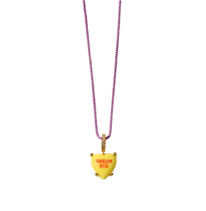 Collar de Corazón de Macaron, Colorido y Mini, con Circonitas, con Mensajes de Amor, Abrazos y Sueños Grandes, para Mi Hija - Product Image 4