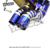 Silencieux d'échappement Valvetronic pour Mercedes-Benz C63 C63S AMG W205 4.0T 2015-2020 avec système d'échappement à commande à distance
