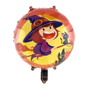 Globo de papel de aluminio Globol de 18 pulgadas, 50 unids/set, globo de Halloween para niños, Letra de feliz Halloween, bruja bonita - Product Image 5