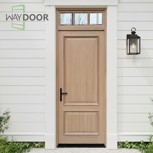 <span class=keywords><strong>Porte</strong></span> d'entrée simple moderne en bois avec transom en verre, certifiée qualité, en acajou, pin, chêne, bois massif, <span class=keywords><strong>porte</strong></span> extérieure - Product Image 2