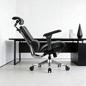 Silla Ergonómica de Malla de Alta Calidad con Reposabrazos de <span class=keywords><strong>Aluminio</strong></span> 5D y PU, Sin Reposapiés - Product Image 6
