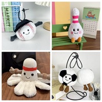 Gantungan Kunci Bulu Tangkis Boneka Hewan Lembut Lucu Boneka Olahraga Kawaii Imut Grosir Custom OEM ODM