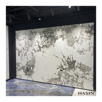 Dalle en porcelaine effet marbre de grand format 1200x2400mm pour sol et mur, antibactérienne, isolation thermique