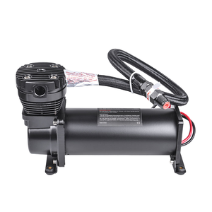 Pompe à air <span class=keywords><strong>ABIRAM</strong></span> à prix réduit avec moniteur de pression des pneus, jauge de pression numérique monocylindre, électrique 12V avec cordon, en aluminium - Product Image 1