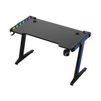 Bureau de jeu de pieds de table en forme de Z de haute qualité pour table de jeu Gamer avec porte-gobelet