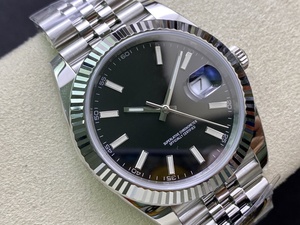 Reloj Mecánico de Lujo de Súper Calidad, Resistente al Agua, 41 mm, Acero CFactory 904L, Movimiento 3235, Esfera Negra 126-334, Correa Jubilee - Product Image 3