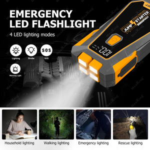 Chuyên nghiệp cấp 20000mAh pin lithium nhảy khởi động với 1600A đỉnh hiện tại cho 6L gas & 5L DIESEL xe tải và xe gắn máy - Product Image 4