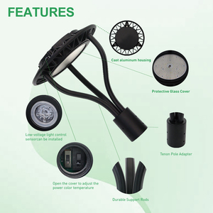 Bài <span class=keywords><strong>Top</strong></span> đèn trang trí vườn bài <span class=keywords><strong>Top</strong></span> ba cánh tay 90W 120W 150W ngoài trời sân đường phố cực khu vực bài <span class=keywords><strong>TOP</strong></span> LED vườn ánh sáng - Product Image 2