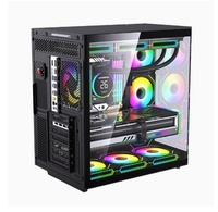 Boîtier de PC de jeu MATX tout en aluminium, châssis de bureau en aluminium usiné CNC