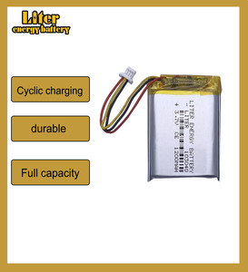 Batteria Ricaricabile agli Ioni di Litio 103040 1200mAh 3.7V per Fotocamera Digitale con Connettore 1.0-3p - Product Image 2