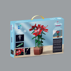 ชุดของเล่นประกอบรูปดอกไม้โรโดเดนดรอนแบบใหม่ในกระถาง  ขนาด 1:8  วัสดุพลาสติกเพื่อการศึกษา สำหรับเด็ก - เป็นมิตรกับสิ่งแวดล้อม - Product Image 3