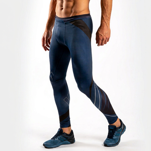 Hot Sale <b>Compression</b> Leggings <b>for</b> <b>Men's</b> Polyester Spandex MMA Workout Sublimated Running <b>Tights</b> MMA Leggings - Product Image 1
