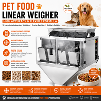 Machine d'emballage automatique multifonctionnelle pour aliments pour chiens, aliments pour chats et friandises pour animaux de compagnie, avec peseuse linéaire pour le conditionnement flexible des ingrédients