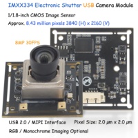 Module de caméra mini USB 4K à faible bruit, capteur d'image CMOS couleur IMX334 8MP 30fps NIR Starlight RGB 1/1.8" DOL HDR Starvis 4K