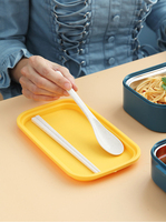 Boîte à lunch carrée isotherme double couche en acier inoxydable 304, anti-brûlure, pour bureau, étudiants, adultes, nouveau-nés, avec compartiments pour aliments