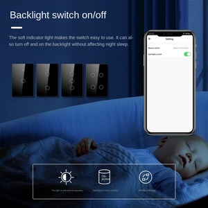 Smart Lighting Control Systems Smart Wireless Wifi Light <b>Switch</b> Smart <b>Touch</b> Wall <b>Switch</b> - Product Image 5