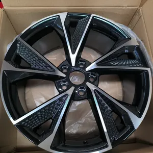 Top Sale Product Alloy Wheel Rims Black Machine Face 18 19 20 Inch 5x112 PCD 35 ET 66.56/73.1 CB for Audi