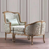 Chaise longue de loisirs en bois massif de style antique français, avec broderies et motifs sculptés, pour chambre à coucher, usage intérieur - Meilleures ventes
