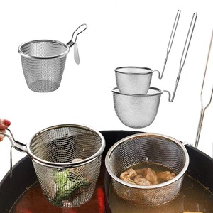 Colador de malla de acero inoxidable 304, cesta de filtro para olla caliente, para carne, sopa, fideos, apto para lavavajillas - Product Image 2