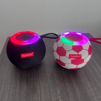 Speaker Mini Portabel Outdoor Bertema Sepak Bola Terlaris Lintas Negara, 5.3 Speaker 5W, Slot Kartu, Subwoofer, Radio FM