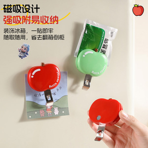 Apple Shaped Bottle Opener Magnetic Red Green Multi Functional Beer Wine Opener Household Use - Product Image 5