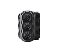 Conectores de Cable Eléctrico Negros UL QMS-S2-0-3, Conectores Multi-Tap Aislados, Terminales LUG de Entrada de un Solo Lado, UL y No UL