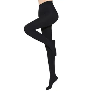 Thermale Panty Panty Groothandel Zwart Rood Blauw Herfst Winter Terry Fuzzy Verdikte Haken Weerstand Vrouwen Yoga Legging