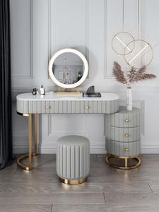Nordic Modern Vanity Dresser With Drawers, Bedroom Furniture Makeup Dresser With <strong>Mirror</strong>, <strong>Dressing</strong> <strong>Table</strong> With <strong>Lights</strong> - Product Image 6