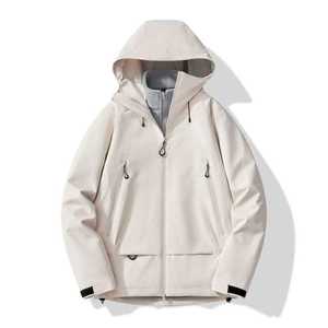 Outdoor Windproof Waterproof Softshell Jacket Unisex Full Sleeve Hooded Breathable Moisture Wicking For Travel Hiking - Product Image 4