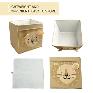 Nhà Máy Bán Hàng Trực Tiếp Handmade Trẻ Em Hộp Đồ Chơi Có Thể Gập Lại Bin Lưu Trữ Đồ Chơi Chủ Sở Hữu Hộp Hộp Đa Chức Năng Lưu Trữ Hộp Cho Đồ Chơi - Product Image 3