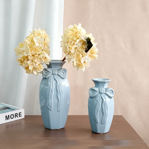 <span class=keywords><strong>Vase</strong></span> de table en céramique décoratif à nœud <span class=keywords><strong>tulipe</strong></span> créatif pour hôtels de jardin de bureau à domicile pour les occasions de mariage - Product Image 4