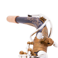 E-flat Retro Series Alto Saxophone with Gold Lacquer Finish and Brass Body-Woodwind Instrument