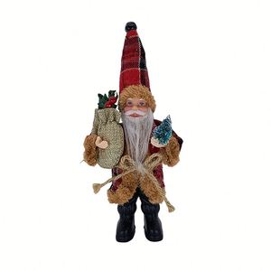 Figura de Santa Claus de 8 Pulgadas, Adorno Navideño para Escritorio, Centro de Mesa y Decoración para Ventana - Product Image 3